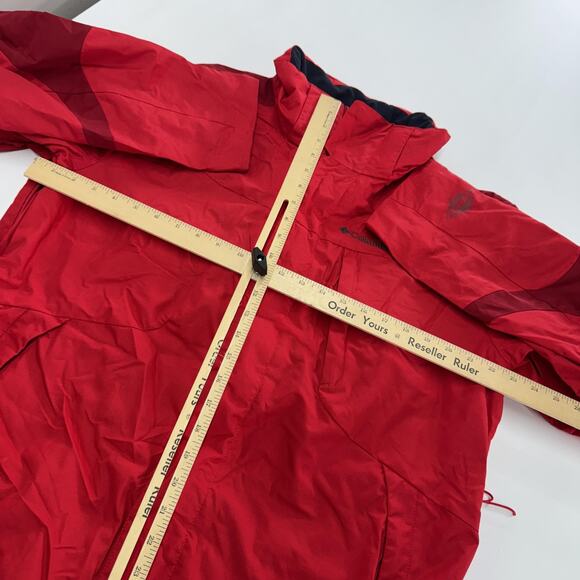 Columbia Jacket Mens Large Red Whirliwind III Interchange Waterproof Outdoor - Picture 7 of 8